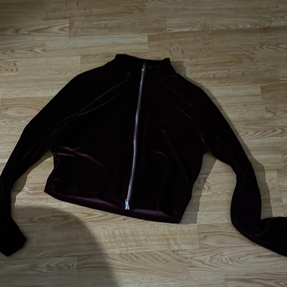 Purple fuzzy jacket